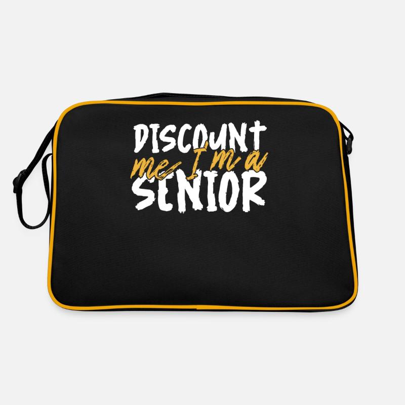 Pension de pensionné senior - Sac Retro - noir/or