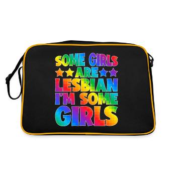 Some Girls Are Lesbian I'm Some Girls 5 - Retro Bag - black/gold - Back