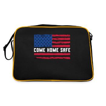 Corrections Officer Come Home Safe Law Enforcement - Retro Bag - black/gold - Back