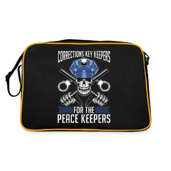 Correction Officers, Corrections, Key Keepers, Police - Retro Bag - black/gold - Back