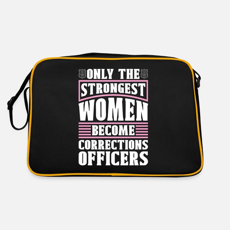Corrections Officer Only The Strongest Thin Silver Retro Tasche