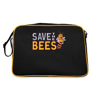 Raise awareness of an important - Retro Bag - black/gold - Back