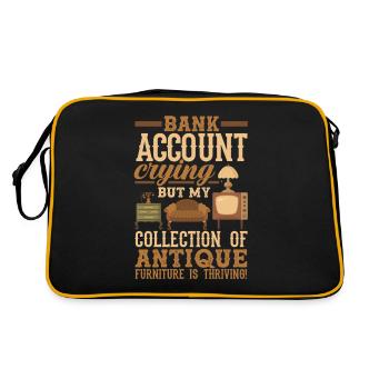 Bank Account Crying, Antique Furniture Collection - Retro Bag - black/gold - Back