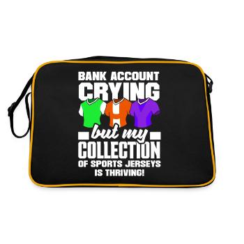 Bank Account Crying, Sports Jersey Collection - Retro Bag - black/gold - Back