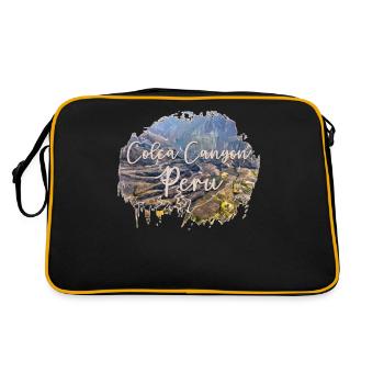 Colca Canyon Pérou Souvenir - Sac Retro - noir/or - Dos