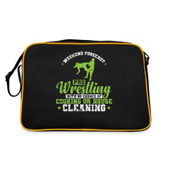 Weekend Forecast Pro Wrestling no House Cleaning - Retro Bag - black/gold - Back