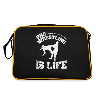 Pro Wrestling is Life Show - Retro Bag - black/gold - Back