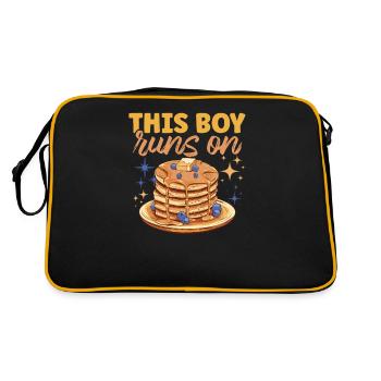 Recharge your batteries for the day with our "this - Retro Bag - black/gold - Back