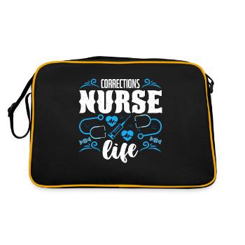 Correctional Nurse Corrections Nurse Life Medicine - Retro Bag - black/gold - Back