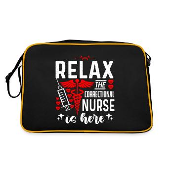 Correctional Nurse Relax The Correctional Medicine - Retro Bag - black/gold - Back