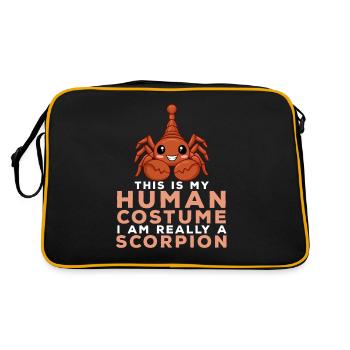 Scorpion - Retro Bag - black/gold - Back