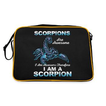 Scorpion - Retro Bag - black/gold - Back