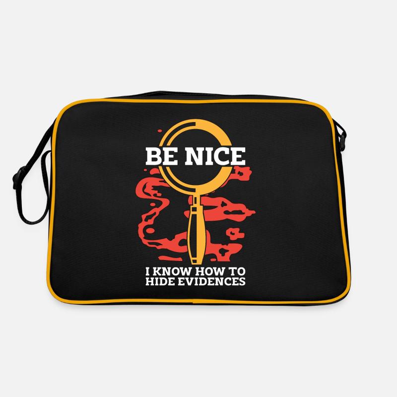 Forensic Science Be Nice I Know-How Criminology Retro Bag