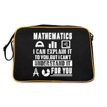 Mathematicians I Can Explain It To You - Retro Bag - black/gold - Back
