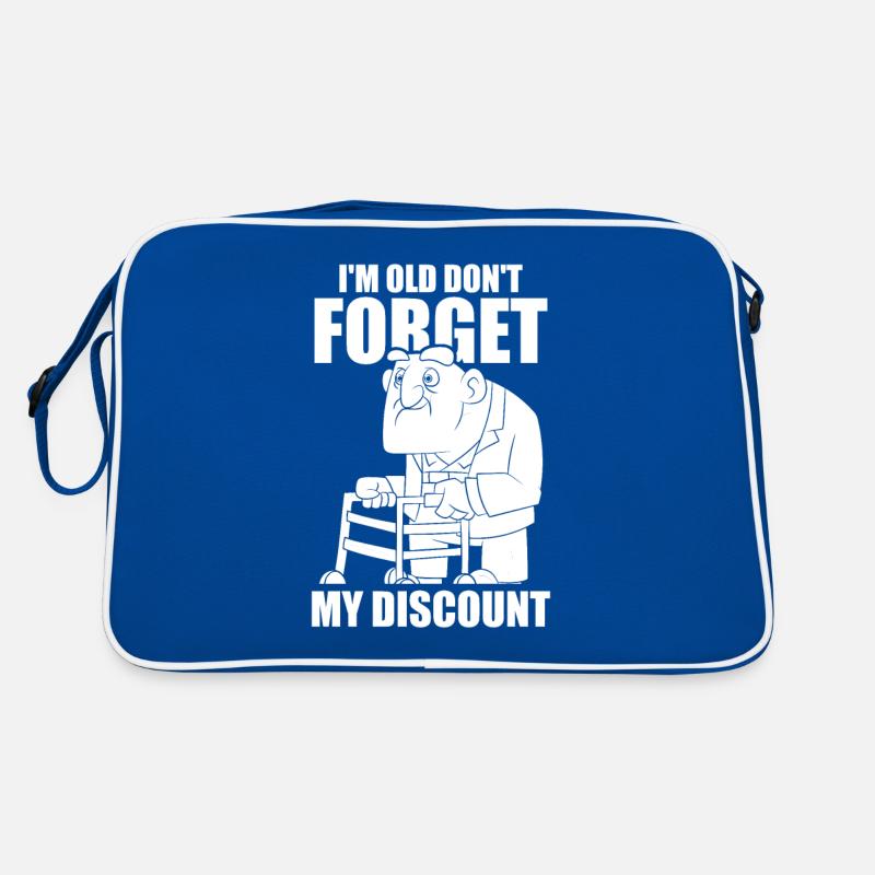 Pension de retraité N’oubliez pas ma réduction Sac Retro