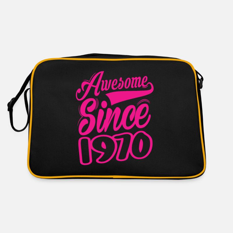 Awesome Since 1970 Retro Bag