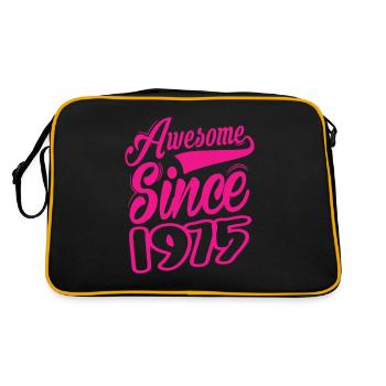 Awesome Since 1975 - Retro Bag - black/gold - Back