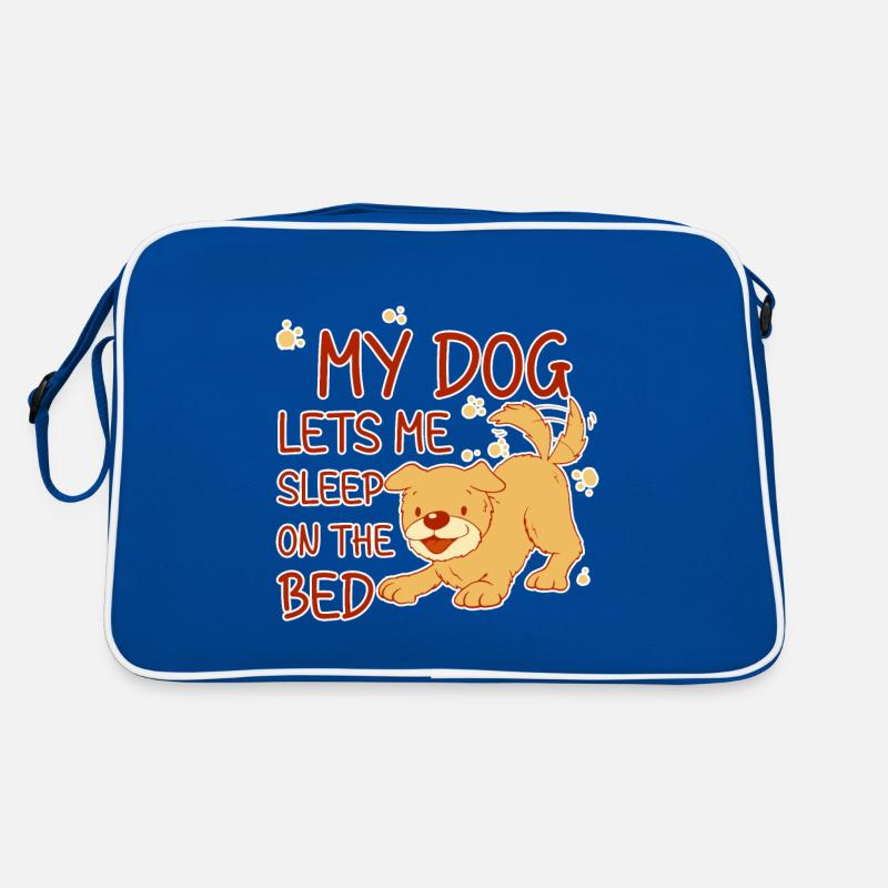 My Dog Lets Me Sleep On The Bed 4 Retro Bag