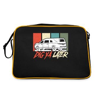 Embalmer Dig Ya Later Retro Funeral Home Embalmers - Retro Bag - black/gold - Back