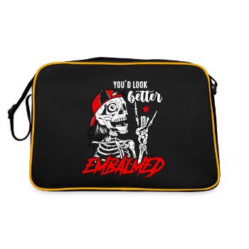 Embalmer You'd Look Better Embalmed Mortician - Retro Bag - black/gold - Back