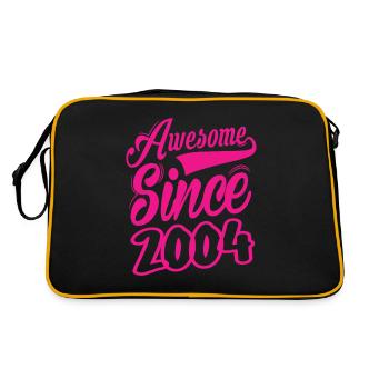 Awesome Since 2004 - Retro Bag - black/gold - Back