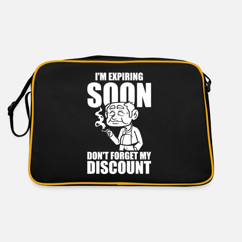 Pension de retraité N’oubliez pas ma réduction Sac Retro