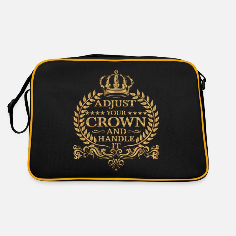 Adjust Your Crown And Handle It 9 Retro Tasche