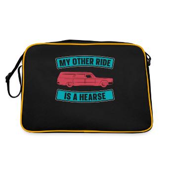Embalmer My Other Ride Is A Funeral Home Embalmers - Retro Bag - black/gold - Back