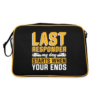 Embalmer Last Responder My Day Mortician Embalmers - Retro Bag - black/gold - Back