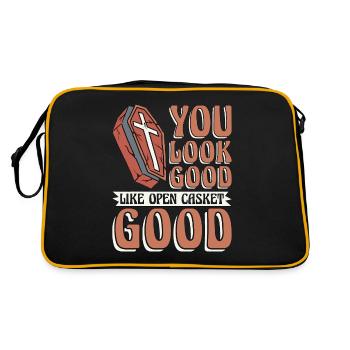 Embalmer You Look Good Like Mortician Embalmers - Retro Bag - black/gold - Back
