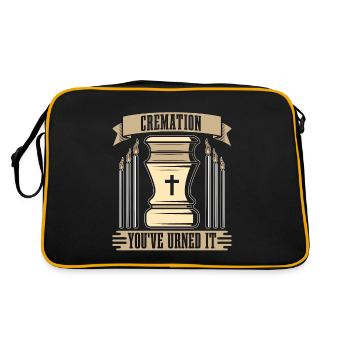 Embaumer Cremation Vous l’avez urné Maison funéraire - Sac Retro - noir/or - Dos