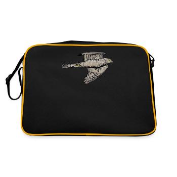 Kestrel I Bird of Prey Motif de marinage pour fauconnier - Sac Retro - noir/or - Dos