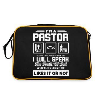 Pastor Pastor Love People - Retro Bag - black/gold - Back