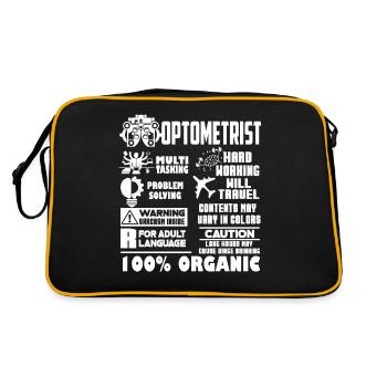 Optometrist Optometrist Solve Problems - Retro Bag - black/gold - Back