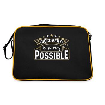 Le rétablissement en santé mentale est un soutien mental très - Sac Retro - noir/or - Dos