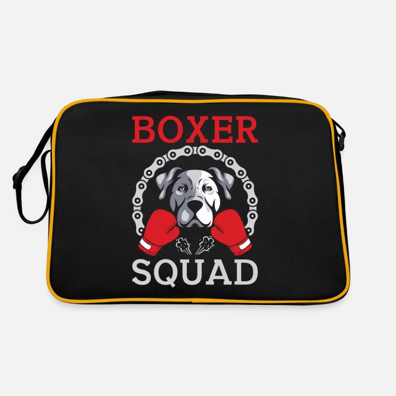 Cadeaux pour chien boxer Sac Retro