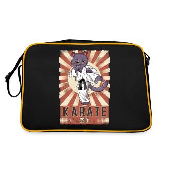 Karaté - Sac Retro - noir/or - Dos