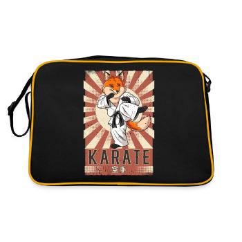 Karaté - Sac Retro - noir/or - Dos