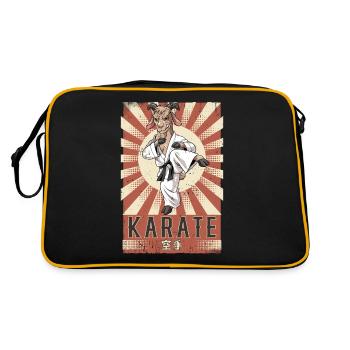 Karaté - Sac Retro - noir/or - Dos