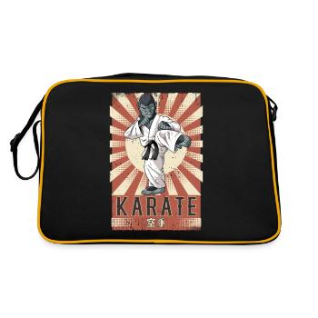 Karaté - Sac Retro - noir/or - Dos