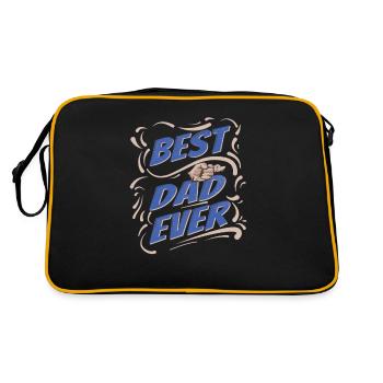 Best Daddy Ever Vintage Best Daddy The - Retro Bag - black/gold - Back