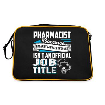 Pharmacist Pharmacist Job Title - Retro Bag - black/gold - Back