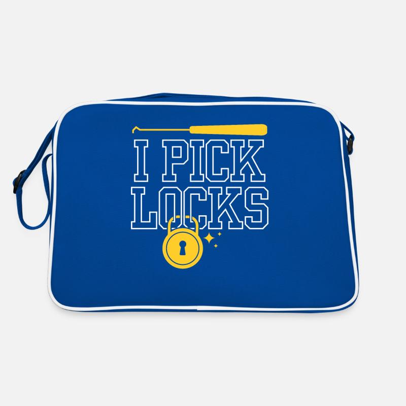 I Pick Locks Lock Picking Knacker Lock Retro Bag