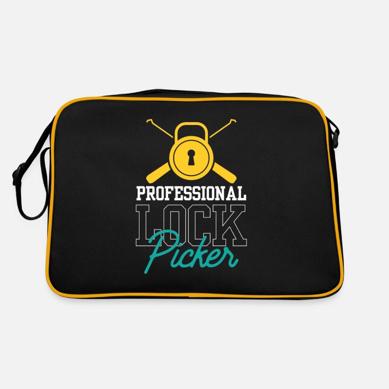 Professional Lock Cracker Lock Picker Cracking Retro Bag