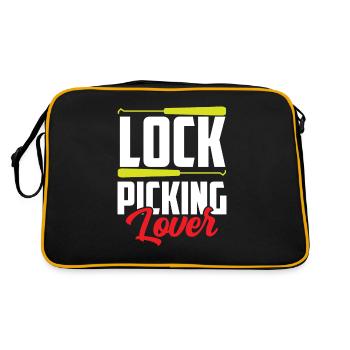 Lock Picking Lover Cracker Cracking Lock - Sac Retro - noir/or - Dos