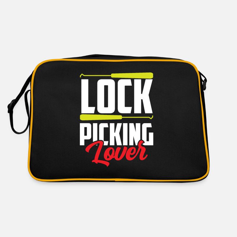 Lock Picking Lover Cracker Cracking Lock Retro Bag