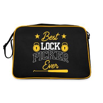 The Best Lock Picker Ever Lock Picking - Retro Bag - black/gold - Back