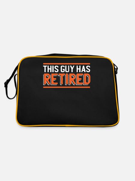 Retraité Retraité Retraité Ce type est à la retraite - Sac Retro - noir/or - Dos