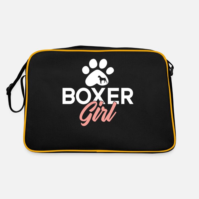 Cadeaux pour chien boxer Sac Retro