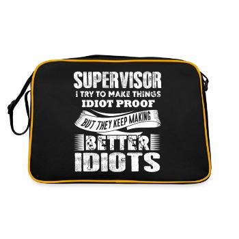 Supervisor Supervisor Try To Make Things - Retro Bag - black/gold - Back